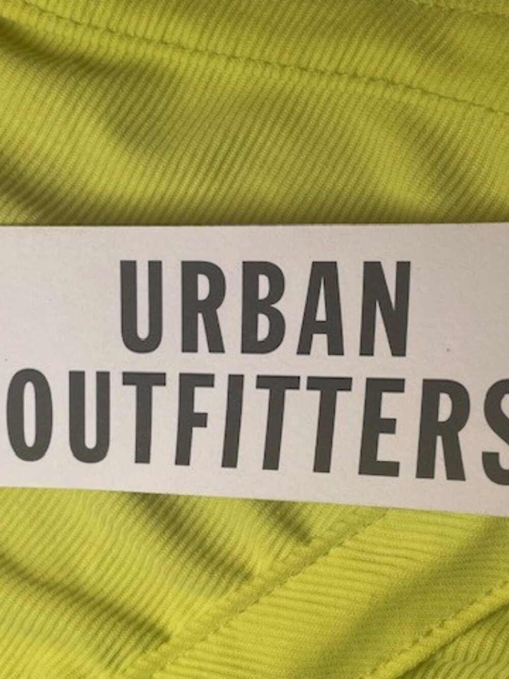 URBAN OUTFITTERS Lime Green Ruched Cropped Cami Top - Size Large - Picture 7 of 8